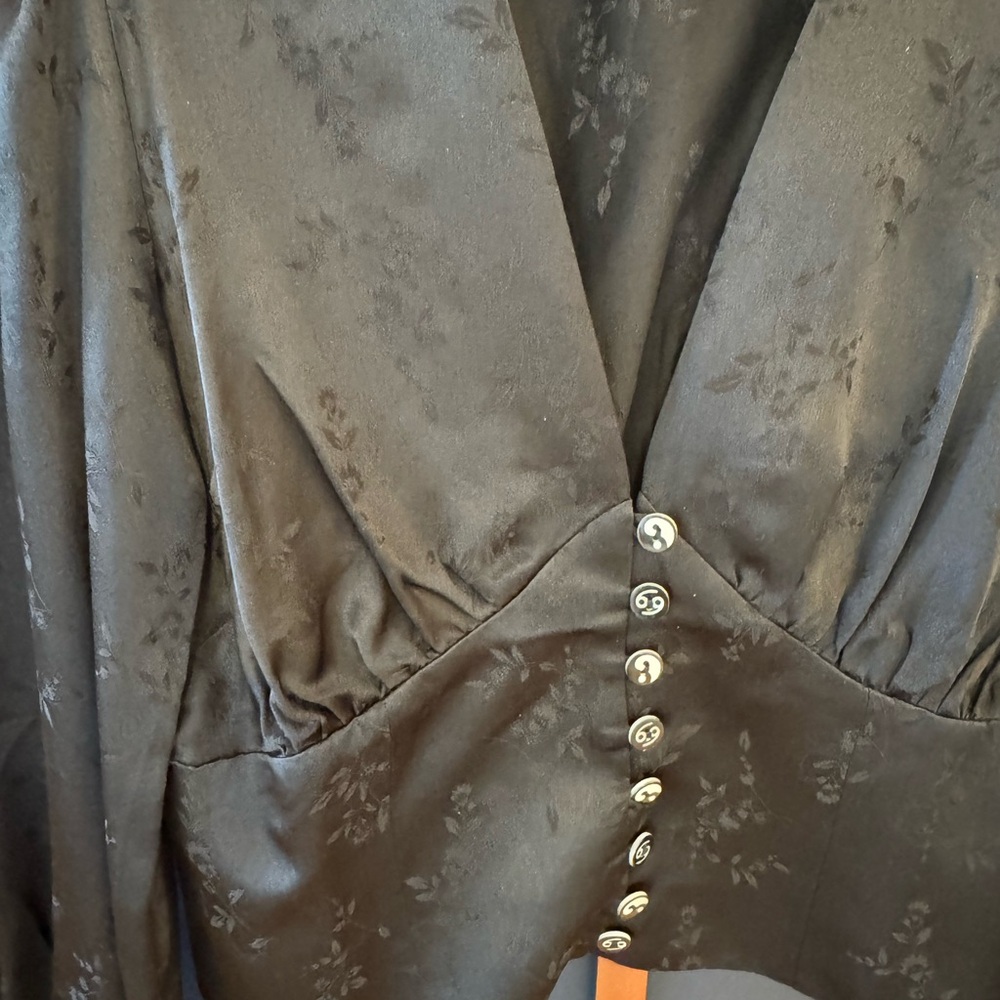 Realisation Par Black Button-Up Women's Top - Picture 4 of 6